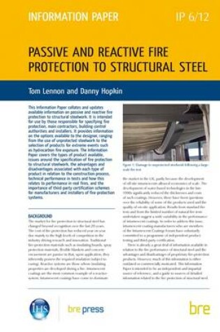 Cover of Passive and Reactive Fire Protection to Structural Steel