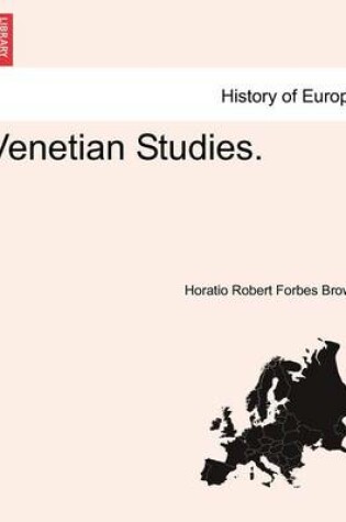 Cover of Venetian Studies.