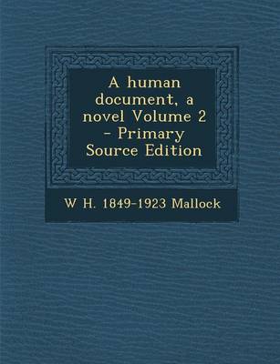 Book cover for A Human Document, a Novel Volume 2