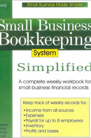 Cover of Small Business Bookkeeping System Simplified