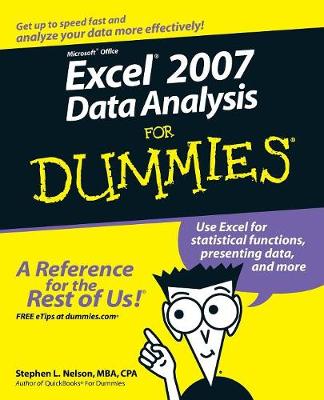 Book cover for Excel 2007 Data Analysis For Dummies