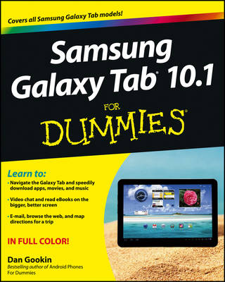 Book cover for Samsung Galaxy Tab 10.1 For Dummies