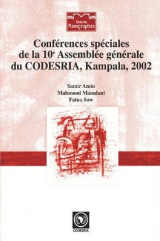 Cover of Conferences speciales de la Assemblee generale du CODESRIA, Kampala, 2002