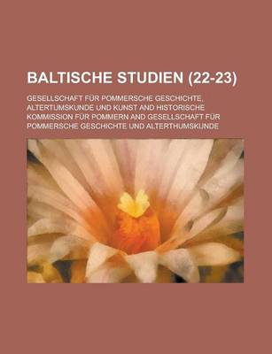 Book cover for Baltische Studien (22-23)