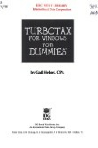 Cover of Turbotax for Windows(r) for Dummies(r)