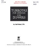 Book cover for Turbotax for Windows(r) for Dummies(r)