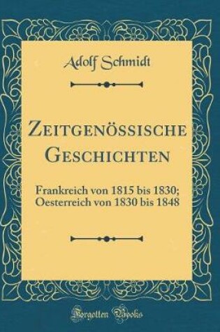 Cover of Zeitgenoessische Geschichten