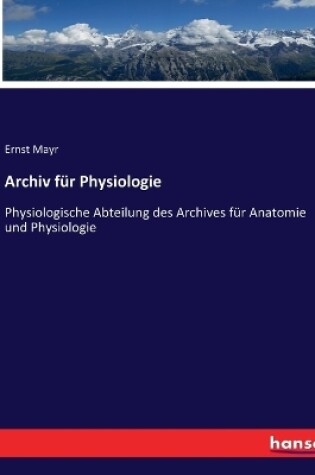 Cover of Archiv für Physiologie