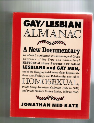 Book cover for Gay/Lesbian Almanac