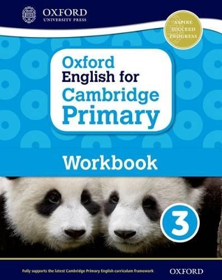 Book cover for Oxford English for Cambridge Primary Workbook 3