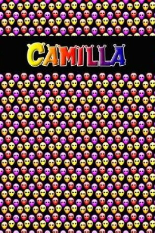 Cover of 120 Page Handwriting Practice Book with Colorful Alien Cover Camilla