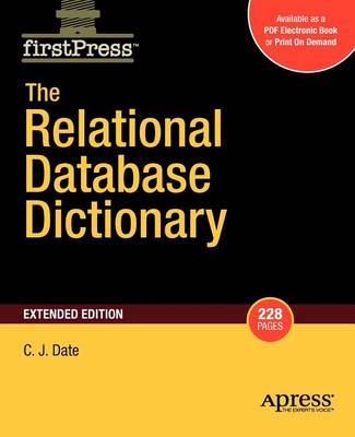 Book cover for The Relational Database Dictionary, Extended Edition