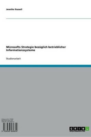 Cover of Microsofts Strategie Bezuglich Betrieblicher Informationssysteme