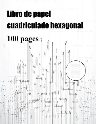 Book cover for Libro de papel cuadriculado hexagonal