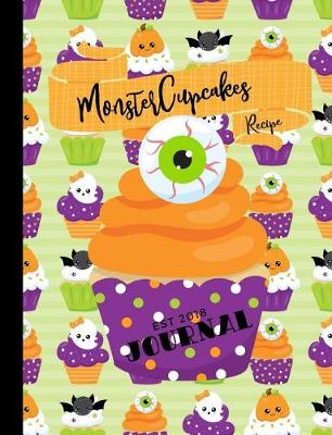 Book cover for Monster Cupcakes Recipe Journal