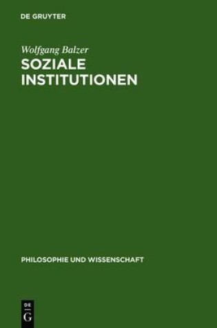 Cover of Soziale Institutionen