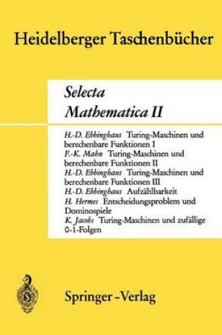 Cover of Selecta Mathematica II