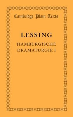 Cover of Hamburgische Dramaturgie I