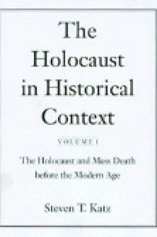 Cover of The Holocaust in Historical Context