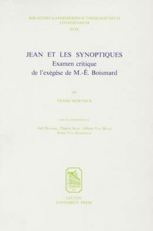 Cover of Jean Et Les Synoptiques