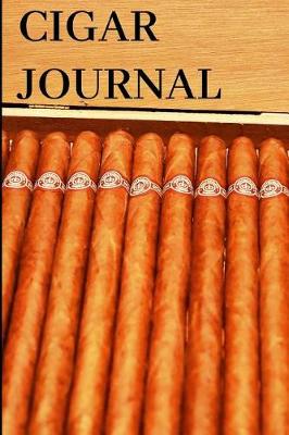 Book cover for Cigar Journal - blank lined 6x9 notebook for smokers