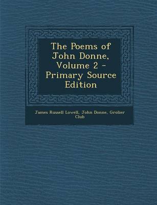 Book cover for The Poems of John Donne, Volume 2