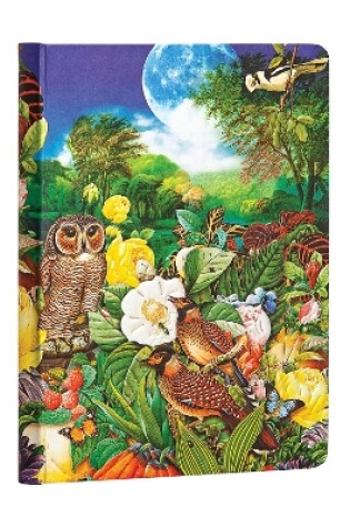 Cover of Moon Garden Unlined Hardcover Journal