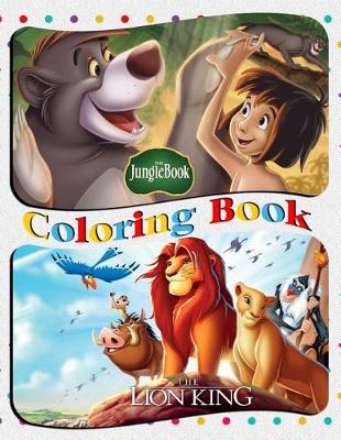 Book cover for The Lion King & The Jungle Book Coloring Book
