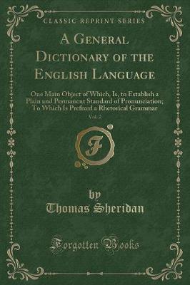 Book cover for A General Dictionary of the English Language, Vol. 2