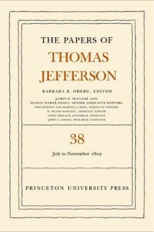 Cover of The Papers of Thomas Jefferson, Volume 38