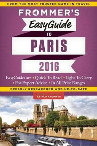 Cover of Frommer's Easyguide to Paris 2016