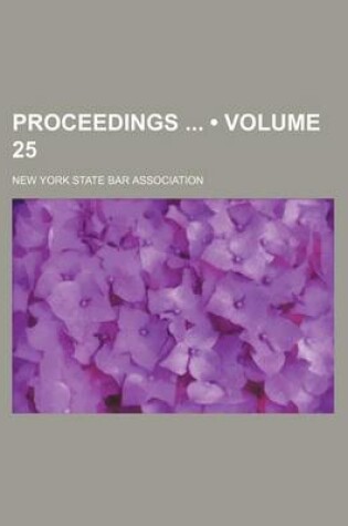 Cover of Proceedings (Volume 25)