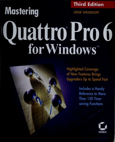 Cover of Mastering Quattro Pro 6 for Windows