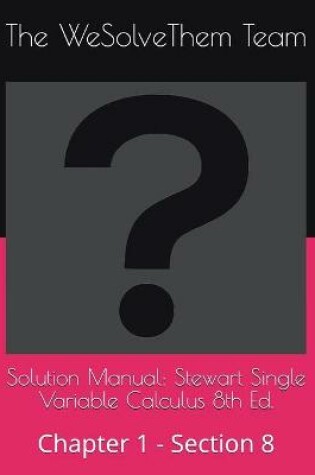 Cover of Solution Manual