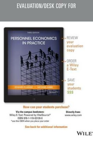 Cover of Personnel Economics in Practice, Third Edition Evaluation Copy