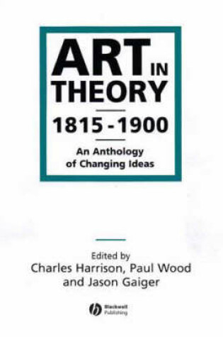Cover of Art in Theory 1815-1900