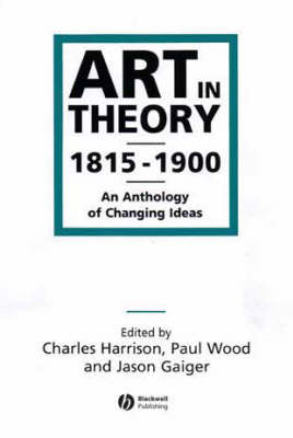 Book cover for Art in Theory 1815-1900