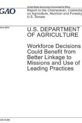 Cover of U.S. Department of Agriculture