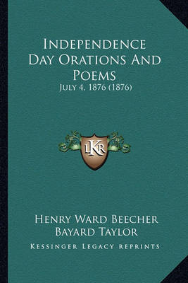 Book cover for Independence Day Orations and Poems Independence Day Orations and Poems