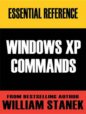 Book cover for Essential Windows XP Commands Reference