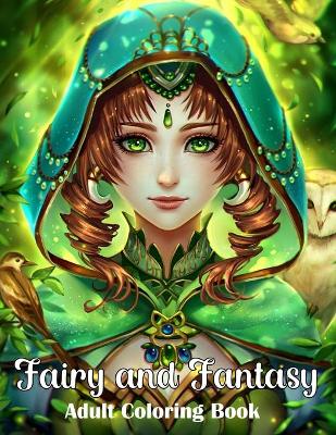 Book cover for Fairy and Fantasy Adult Coloring Book