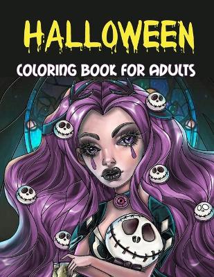 Book cover for Halloween Coloring Book for Adults