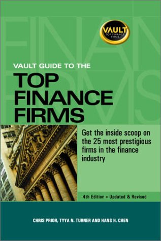 Cover of Vault Guide to the Top Finance Firms, 4th Edition