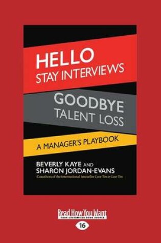 Cover of Hello Stay Interviews, Goodbye Talent Loss