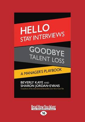 Book cover for Hello Stay Interviews, Goodbye Talent Loss