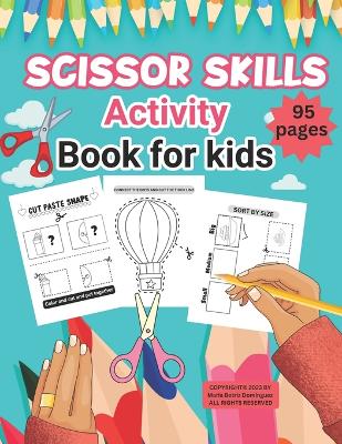 Book cover for Scissor Skills Activity book for Kids