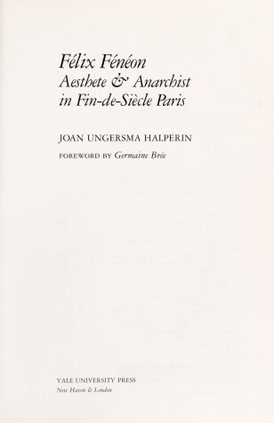 Cover of Felix Feneon