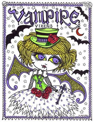 Book cover for Vampire Vixens Coloring Book