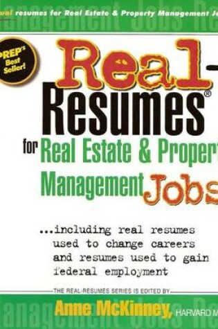 Cover of Real-Resumes for Real Estate and Property Management Jobs