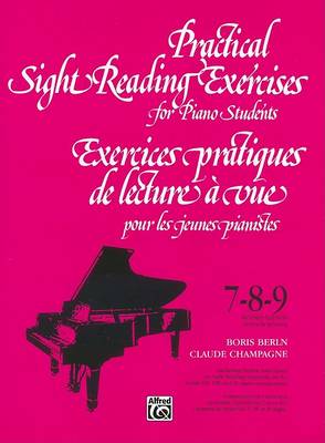 Book cover for Sight Reading Exercises for Piano Stud Bks 7, 8, 9